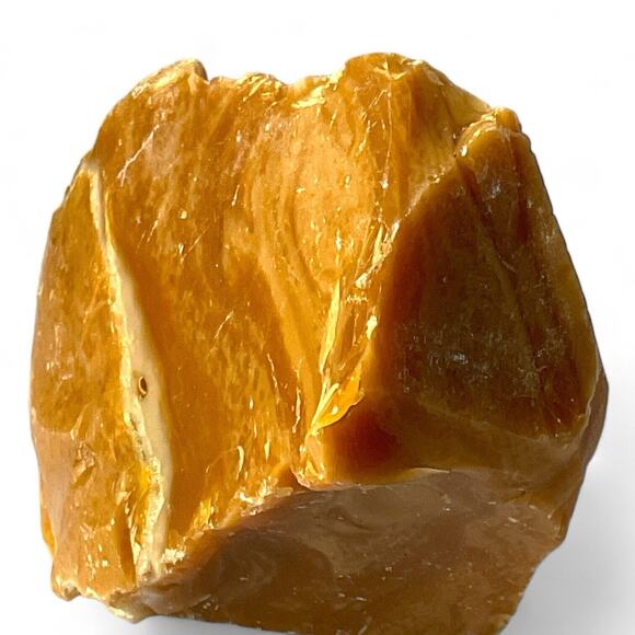 Carmel Chocolate Cream Art Glass Cullet Slag Glass #4XL96 - Picture 2 of 5